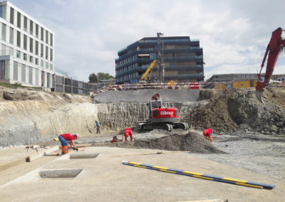 LAUSANNE, Quartier des Fiches – Terrassement