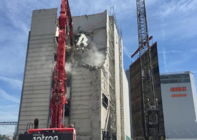 Renens - démolition du Silo Bleu