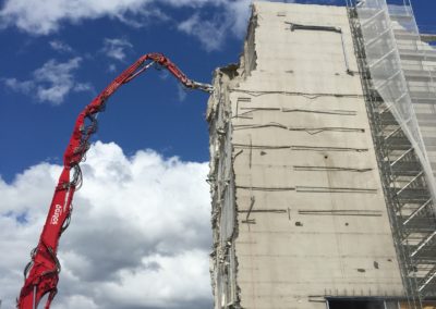 Renens - démolition du Silo Bleu