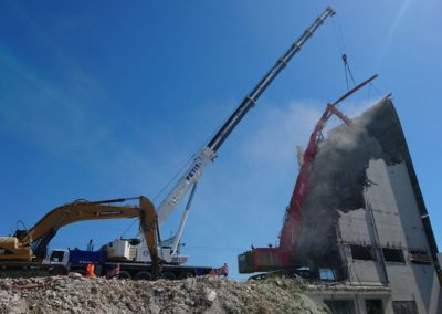 Démolition du « Silo Bleu » à Renens