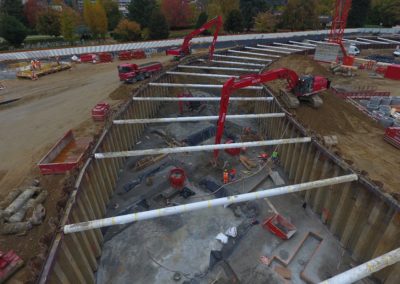 Terrassement pour le Vortex, EPFL- Sotrag