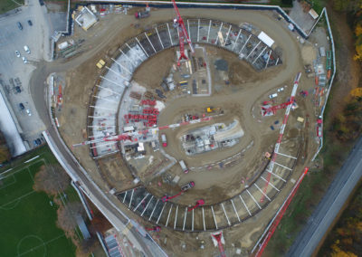 Terrassement pour le Vortex, EPFL- Sotrag