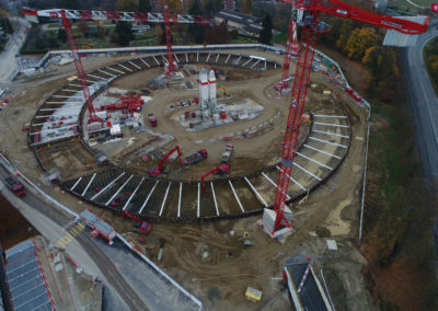 Terrassement pour le Vortex, EPFL- Sotrag