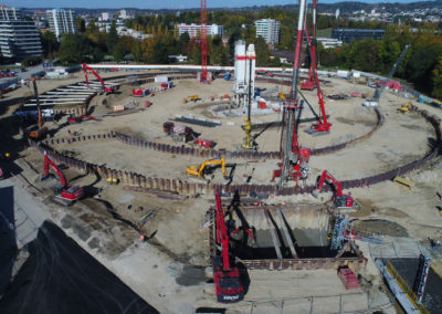 Terrassement pour le Vortex, EPFL- Sotrag