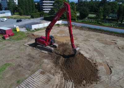 Terrassement pour le Vortex, EPFL- Sotrag