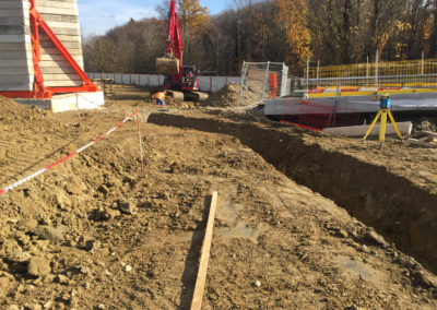 Terrassement pour le Vortex, EPFL- Sotrag