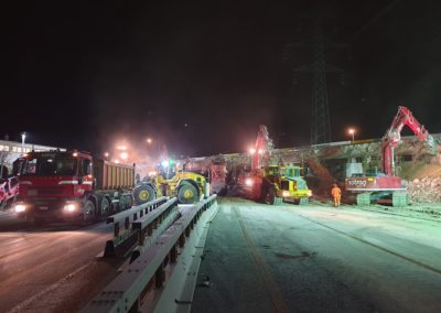 Démolition du pont de Colovrex